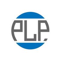 plp-Buchstaben-Logo-Design auf weißem Hintergrund. plp creative initials circle logo-konzept. plp Briefgestaltung. vektor