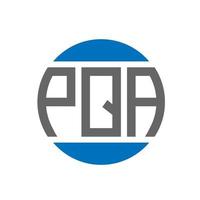 pqa brev logotyp design på vit bakgrund. pqa kreativ initialer cirkel logotyp begrepp. pqa brev design. vektor