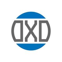 oxo brev logotyp design på vit bakgrund. oxo kreativ initialer cirkel logotyp begrepp. oxo brev design. vektor