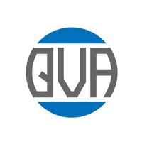 qva brev logotyp design på vit bakgrund. qva kreativ initialer cirkel logotyp begrepp. qva brev design. vektor