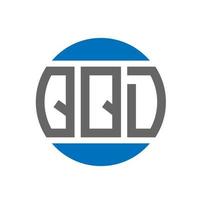 qqd-Buchstaben-Logo-Design auf weißem Hintergrund. qqd kreative Initialen Kreis Logo-Konzept. qqd Briefgestaltung. vektor