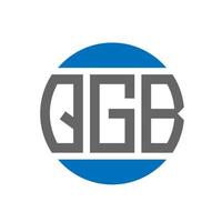 qgb brev logotyp design på vit bakgrund. qgb kreativ initialer cirkel logotyp begrepp. qgb brev design. vektor