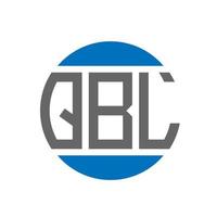 qbl brev logotyp design på vit bakgrund. qbl kreativ initialer cirkel logotyp begrepp. qbl brev design. vektor