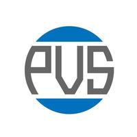 pvs-Buchstaben-Logo-Design auf weißem Hintergrund. pvs creative initials circle logo-konzept. pvs Briefgestaltung. vektor
