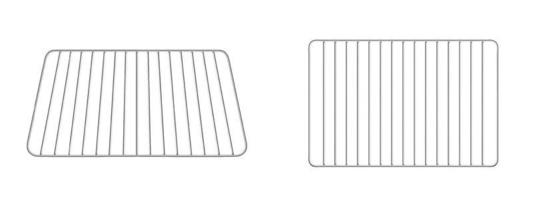 Ofengestell, Grill, Grillrost Stahlkochgeräte vektor