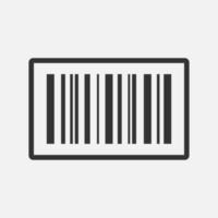 Barcode-Symbol isolierte flache Design-Vektor-Illustration. vektor