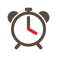 Uhr-Timer-Icon-Set, Alarmsymbol, Vektorillustration. vektor