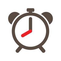 Uhr-Timer-Icon-Set, Alarmsymbol, Vektorillustration. vektor