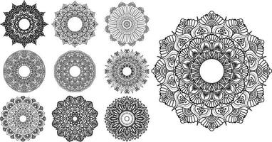 kreatives Vektor-Mandala-Kunstdesign vektor