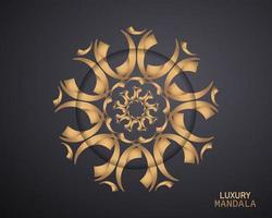 Rundes abstraktes Luxus-Mandala. Logo-Template-Design. Vektor-Illustration vektor