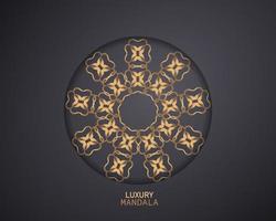 Rundes abstraktes Luxus-Mandala. Logo-Template-Design. Vektor-Illustration vektor