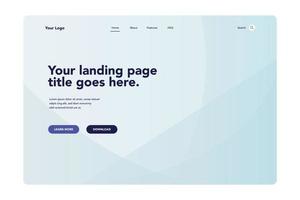 Gradient Waves Landing Page 2 vektor