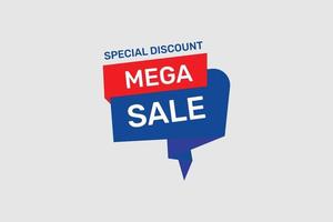 Spezielles Mega-Sale-Angebot bis zu 50 Rabatt auf Vektordesign Premium-Vektor vektor