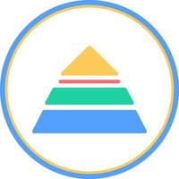 Pyramidenvektor-Icon-Design vektor