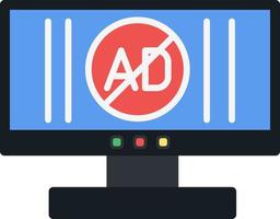 ad blockerare vektor ikon design