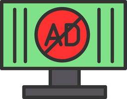 ad blockerare vektor ikon design