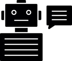 Chatbot-Vektor-Icon-Design vektor