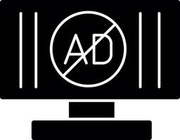 ad blockerare vektor ikon design