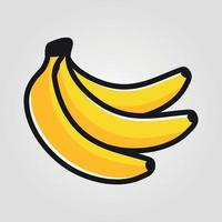 banan frukt social media emoji. modern enkel vektor för webb webbplats eller mobil app adobe illustratör konstverk