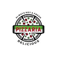 Pizza-Logo-Vektor vektor