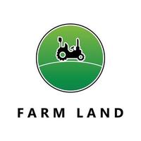 Farm-Logo, Landwirtschafts-Logo-Vektor mit Slogan-Vorlage vektor