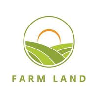 Farm-Logo, Landwirtschafts-Logo-Vektor mit Slogan-Vorlage vektor