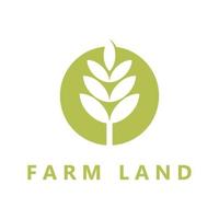 Farm-Logo, Landwirtschafts-Logo-Vektor mit Slogan-Vorlage vektor