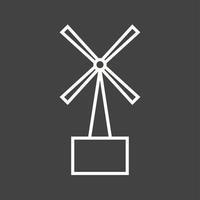 unik turbin vektor linje ikon