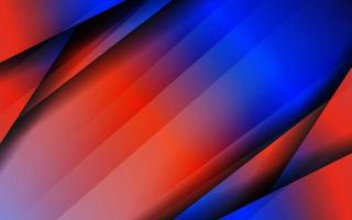 abstrakte papierschnittüberlappungsschicht roter und blauer farbhintergrund vektor