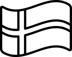 Liniensymbol für Norwegen vektor