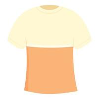 zweifarbiger T-Shirt-Symbol-Cartoon-Vektor. sportliche Mode vektor
