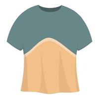 Mode-Design-Ikone Cartoon-Vektor. farbiges T-Shirt vektor