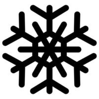 Schneeflocke, Vektor, Weihnachten, Symbol, Logo, Schnee, Umrissstil vektor