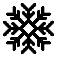 snöflinga vektor jul ikon logotyp snö, översikt stil