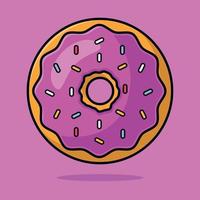Donut farbiger Umriss vektor