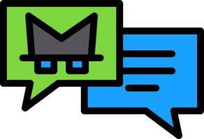 Chat-Spyware-Vektor-Icon-Design vektor