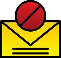 Spam-E-Mail-Vektor-Icon-Design vektor