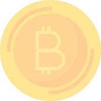 Bitcoin-Vektor-Icon-Design vektor