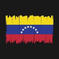 venezuela flagga borsta vektor illustration