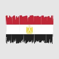 egypten flagga borsta vektor illustration