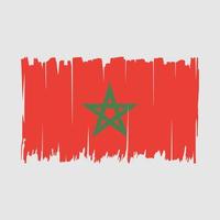 marocko flagga borsta vektor illustration