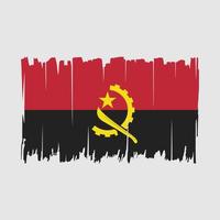 angola flagga borsta vektor illustration