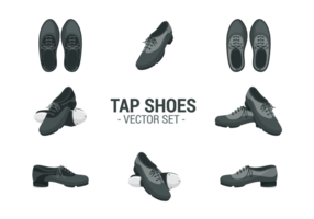 Tap Schuhe Icons Vektor