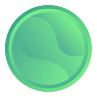 grön cirkel med fläckar vektor design element. abstrakt anpassningsbar symbol för infographic med tom kopia Plats. redigerbar form för instruktions- grafik. visuell data presentation komponent