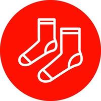 Socken-Vektor-Icon-Design vektor