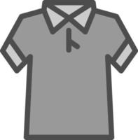 Poloshirt-Vektor-Icon-Design vektor