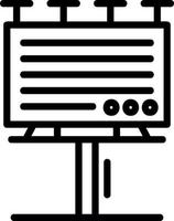 Billboard-Vektor-Icon-Design vektor