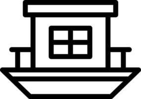 husbåt vektor ikon design