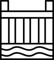 Wasserkraftwerk-Vektor-Icon-Design vektor