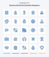 kreativ företag element och symboler metaforer 25 blå ikon packa sådan som överföra. fartyg. info. fartyg. hjul vektor